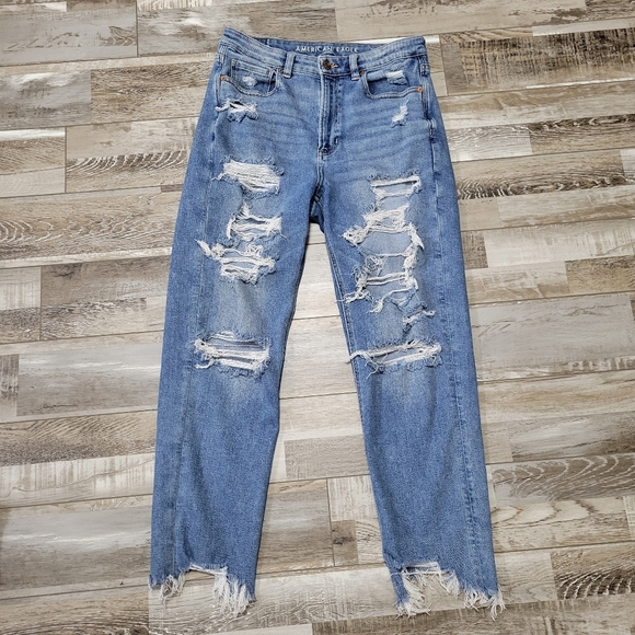 6 American Eagle Mom Straight Jean - Picture 2 of 9